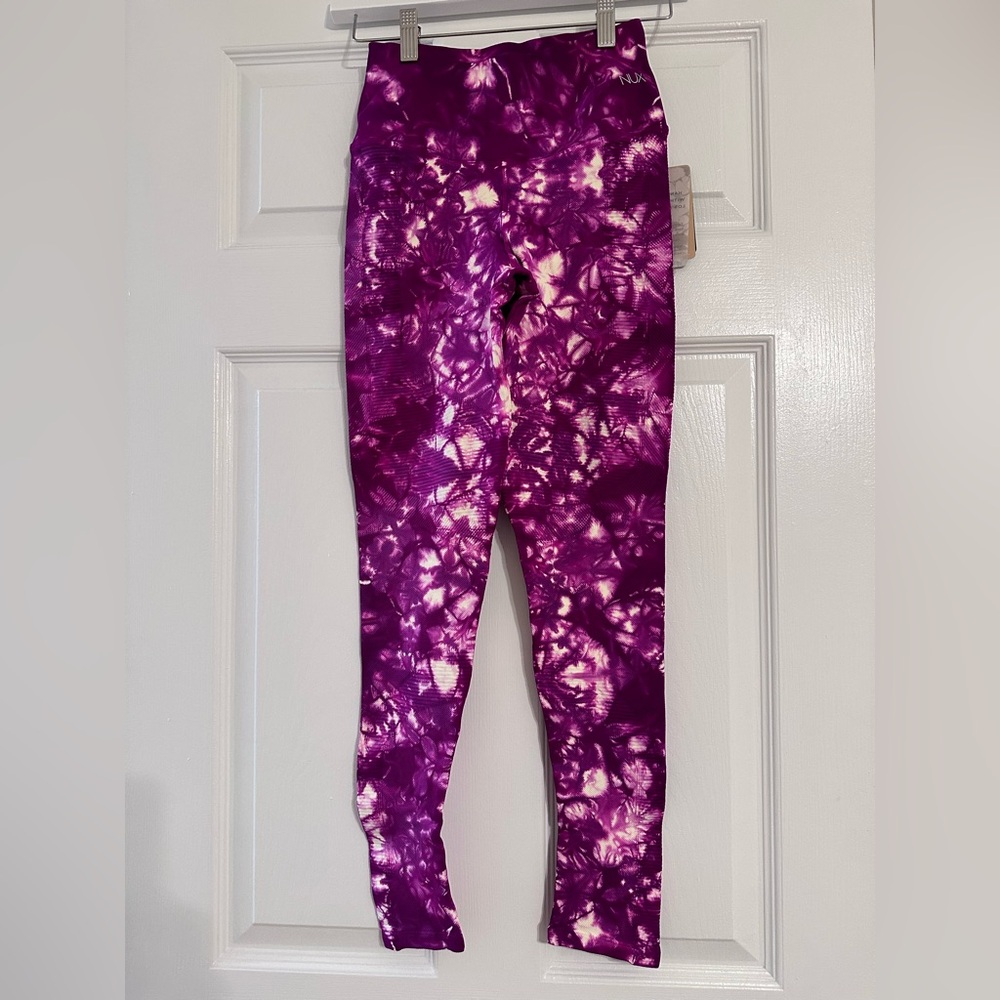 Nux One by One pink tie dye legging NWT pink